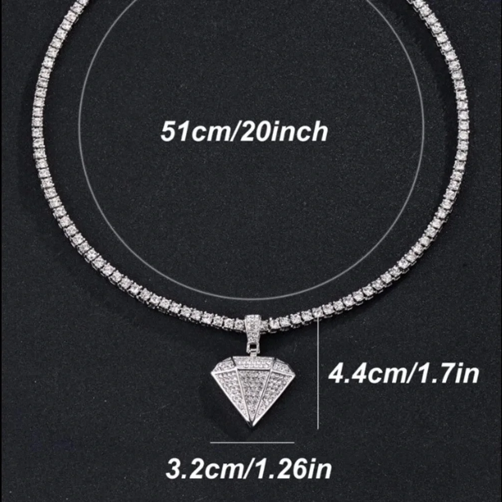 ⚡️ Icy Diamond Bling Necklace ⚡️ - Picture 4 of 5